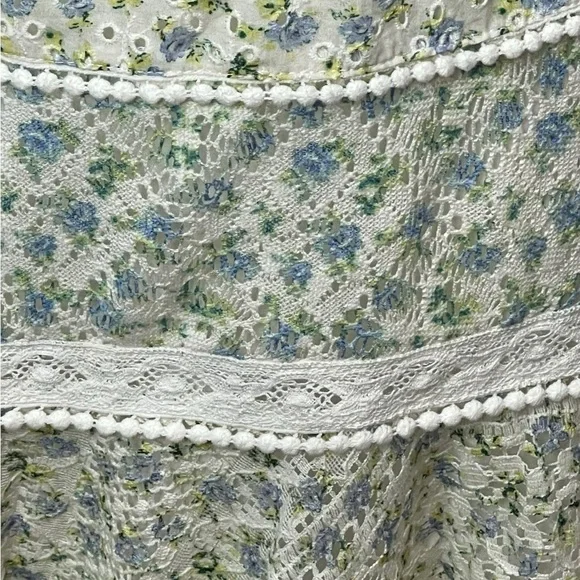 House of Harlow Tiered Floral Mini Skirt Cottagecore | NWT | Size Small - Picture 6 of 16